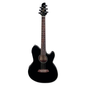 IBANEZ TCY10E-BK Электроакустическая гитара, черная модель в корпусе talman, 20 ладов. Корпус ель и 
