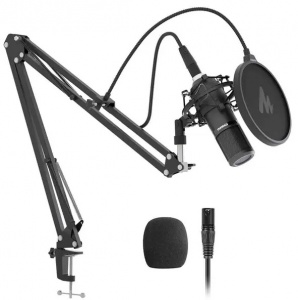 Maono AU-PM320S микрофон конденсаторный кардиоидный. Пантограф, держатель,поп-фильтр, ветрозащита, 